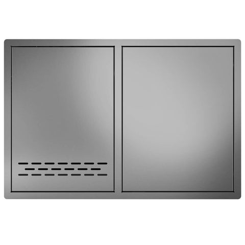 Beefeater Outdoor Kitchen Single Cupboard Door and Propane Drawer - Gas Bottle Storage - BOC2060SA