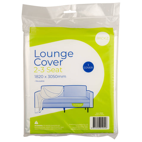 Packz Clear Plastic 2-3 Seater Lounge Cover 1820 x 3050mm
