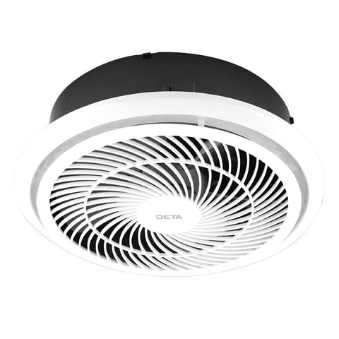 DETA 250mm High Capacity Ceiling Exhaust Fan 750m3/hr 240V White DE125