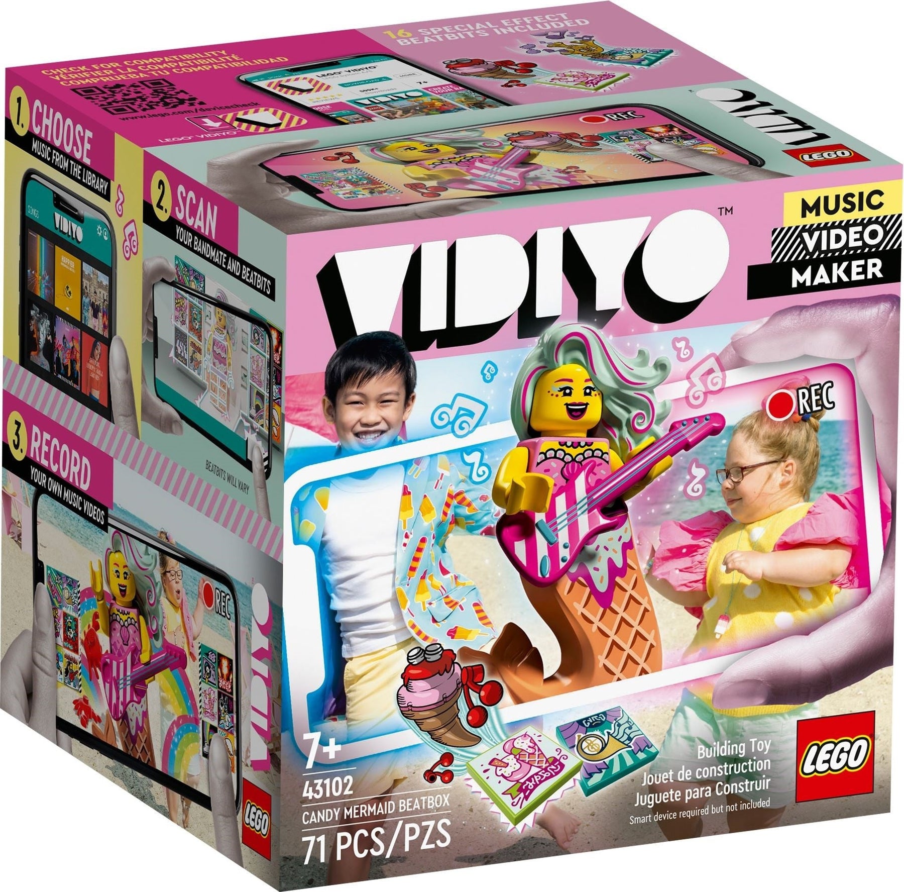 LEGO 43102 Candy Mermaid BeatBox - Music Video Maker Set - SuperSaverAU - view 1