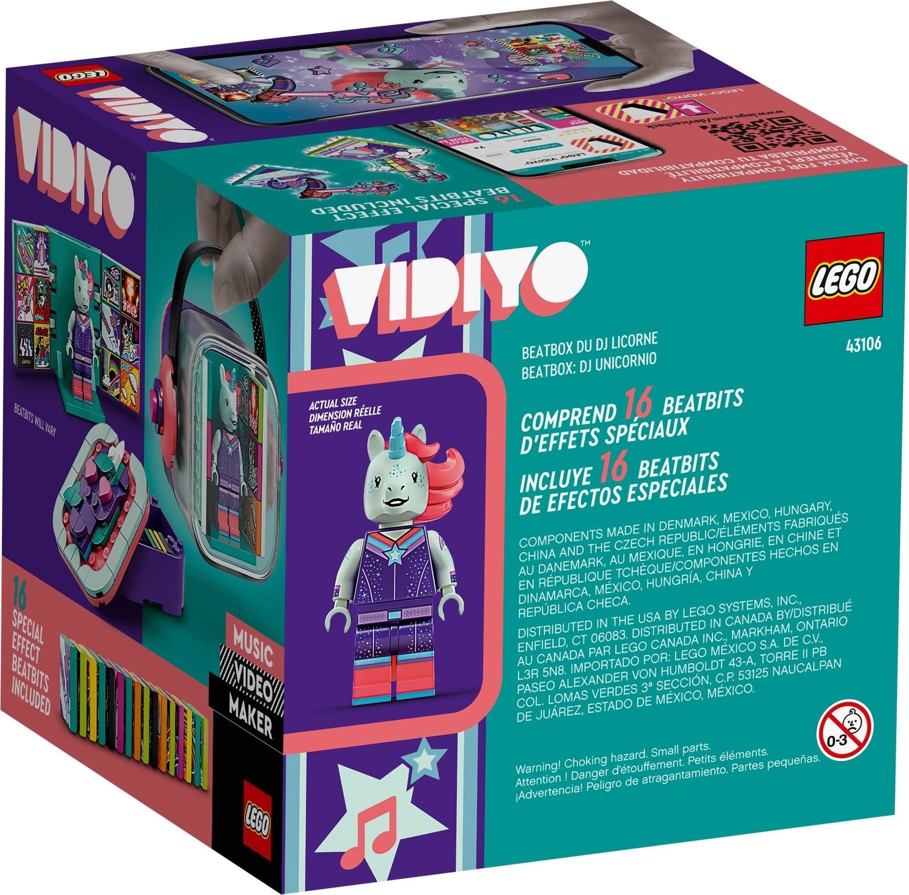 LEGO 43106 Unicorn DJ BeatBox - Music Video Maker Kit - SuperSaverAU - view 2