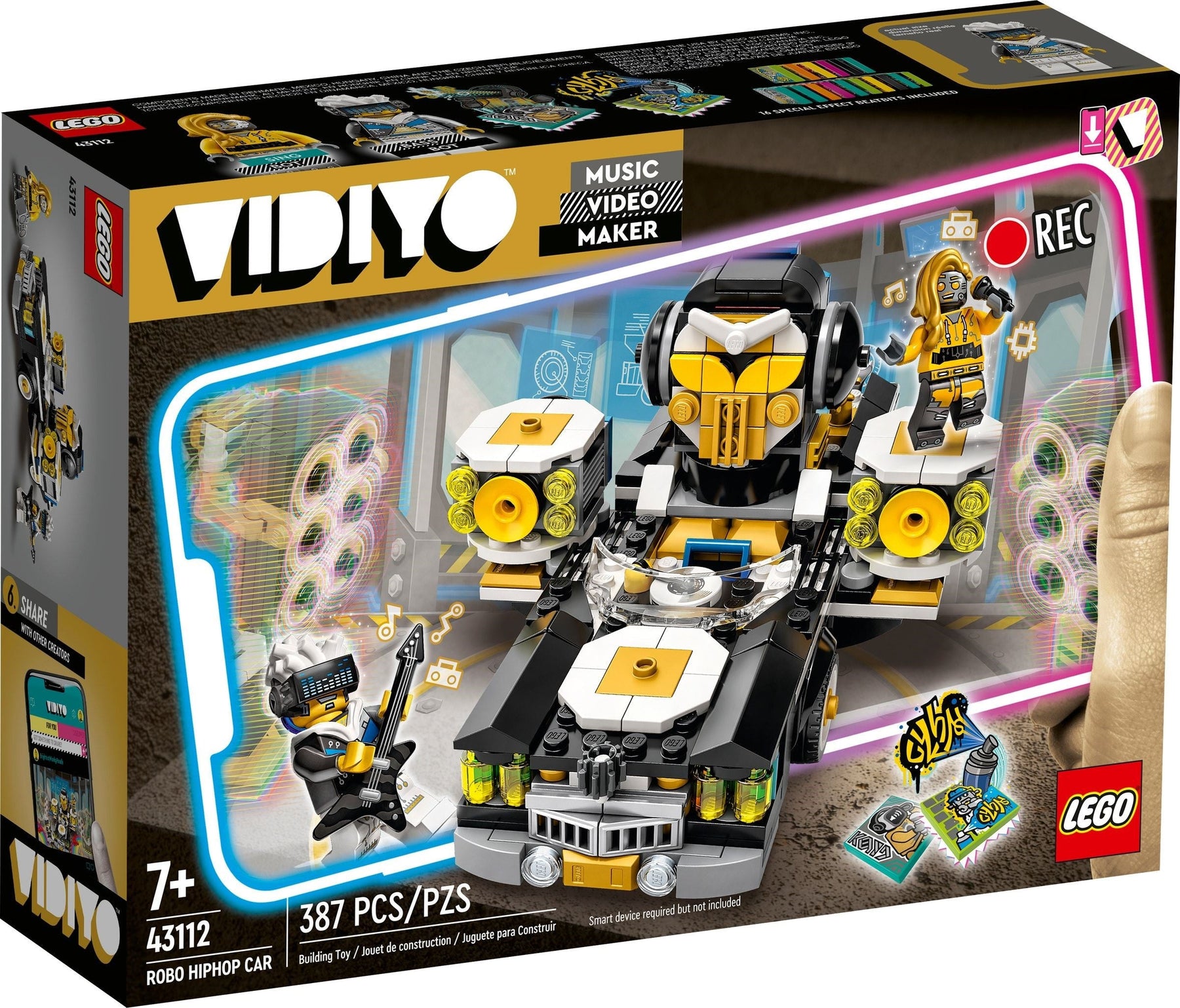LEGO 43112 Vidiyo Robo HipHop Car BeatBox Music Video Maker Set - SuperSaverAU - view 1