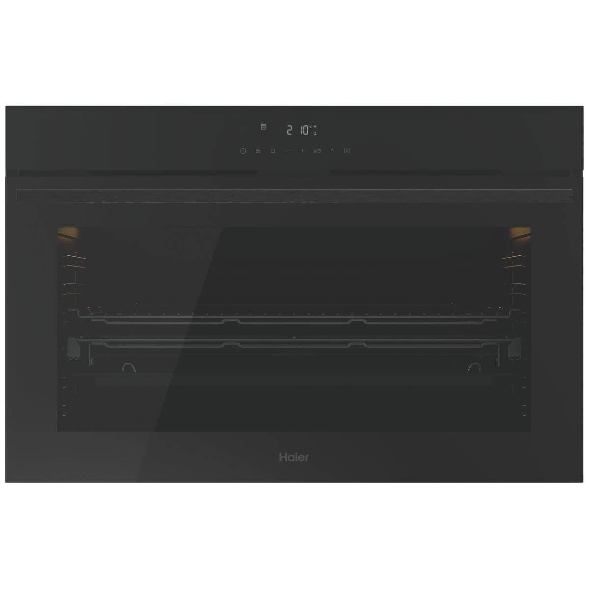 Haier 90cm 600 Series Pyrolytic Oven - 149L, 17 Functions, Steam Assisted, Wi-Fi, Black - HWO90S17TPB3