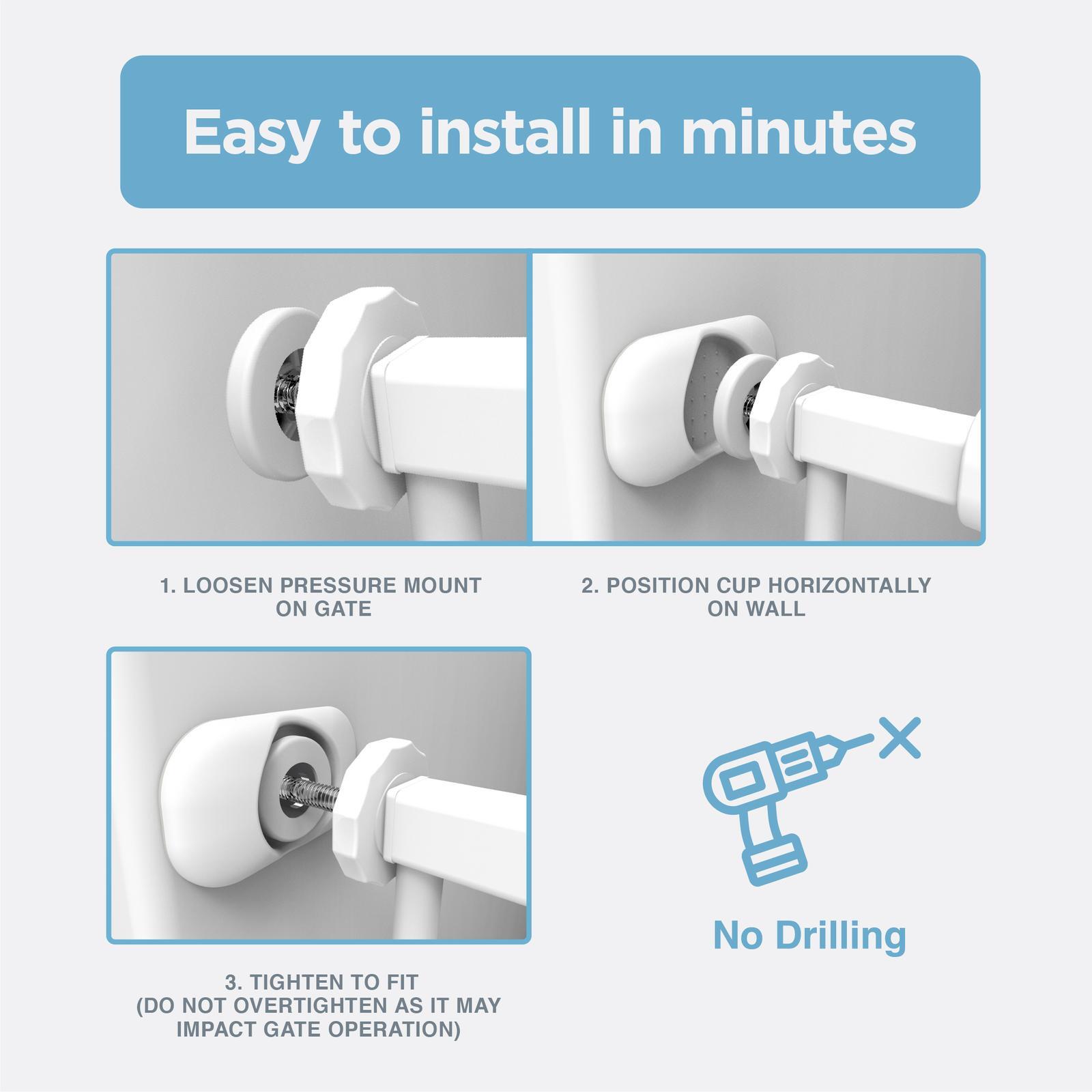 Perma Child Safety Baby Gate Wall Protectors - 2 Pack