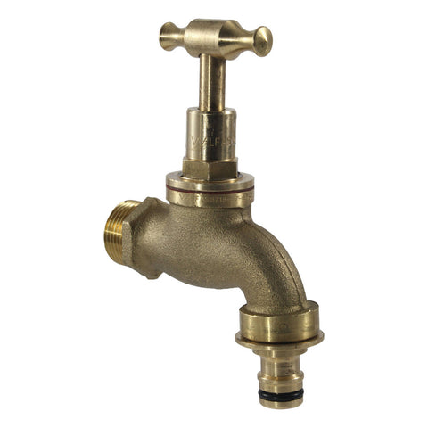 FIX-A-TAP 19mm 3/4" Lead-Free Brass T-Handle Tap 'N' Snap Garden Tap