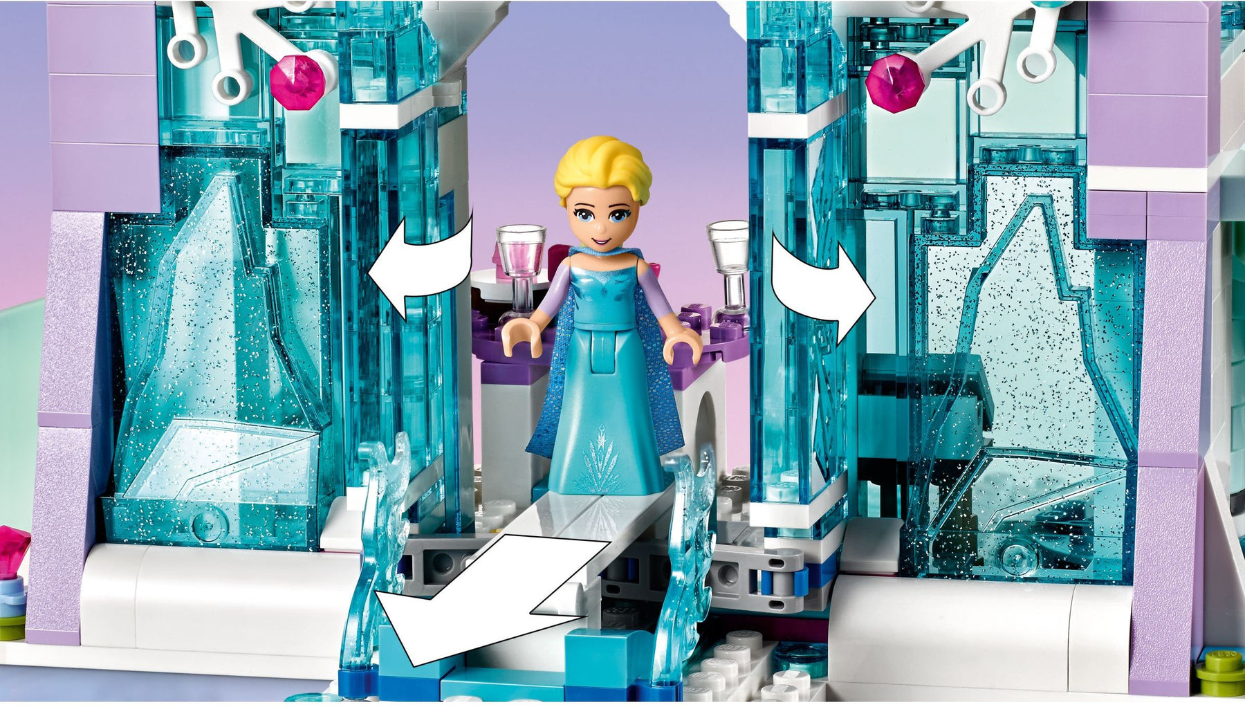 LEGO 43172 Elsa’s Ice Palace - Frozen Building Toy Set - SuperSaverAU - view 6