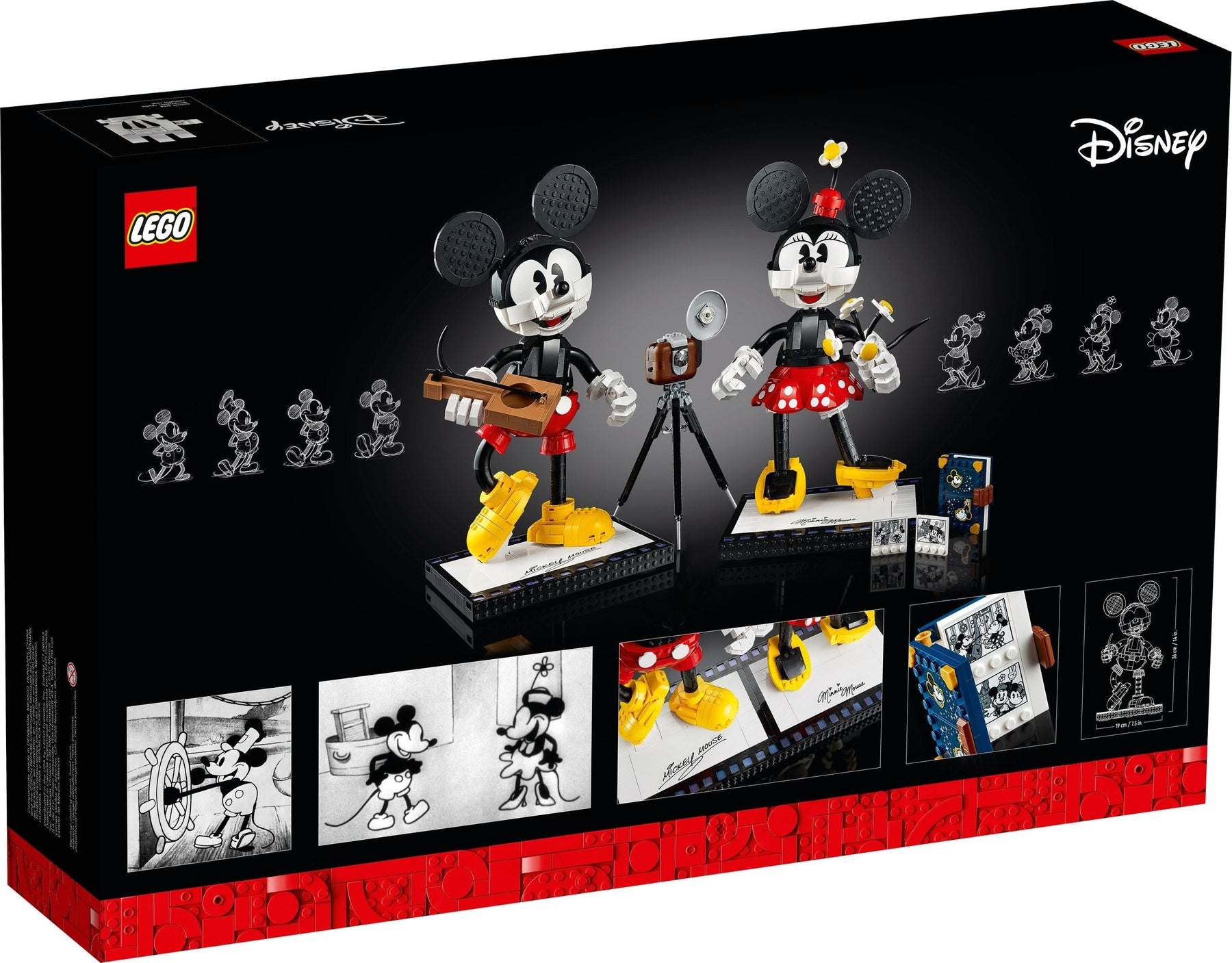 LEGO 43179 Mickey & Minnie Mouse Buildable Characters - SuperSaverAU - view 1