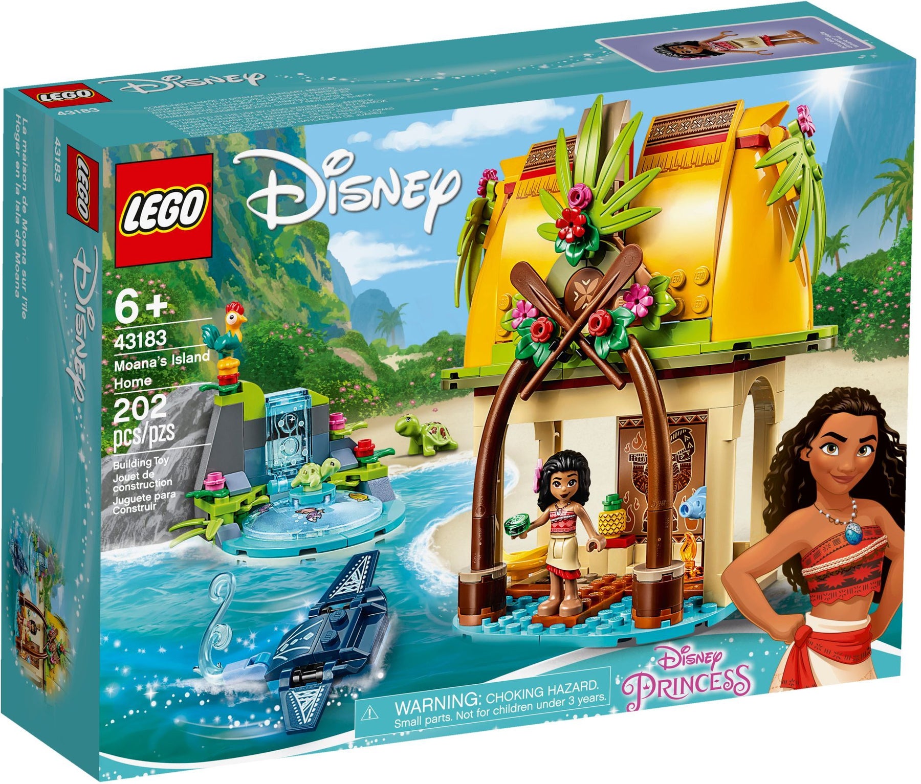 LEGO 43183 Moana's Island Home Playset - Disney Princess Toy - SuperSaverAU - view 1