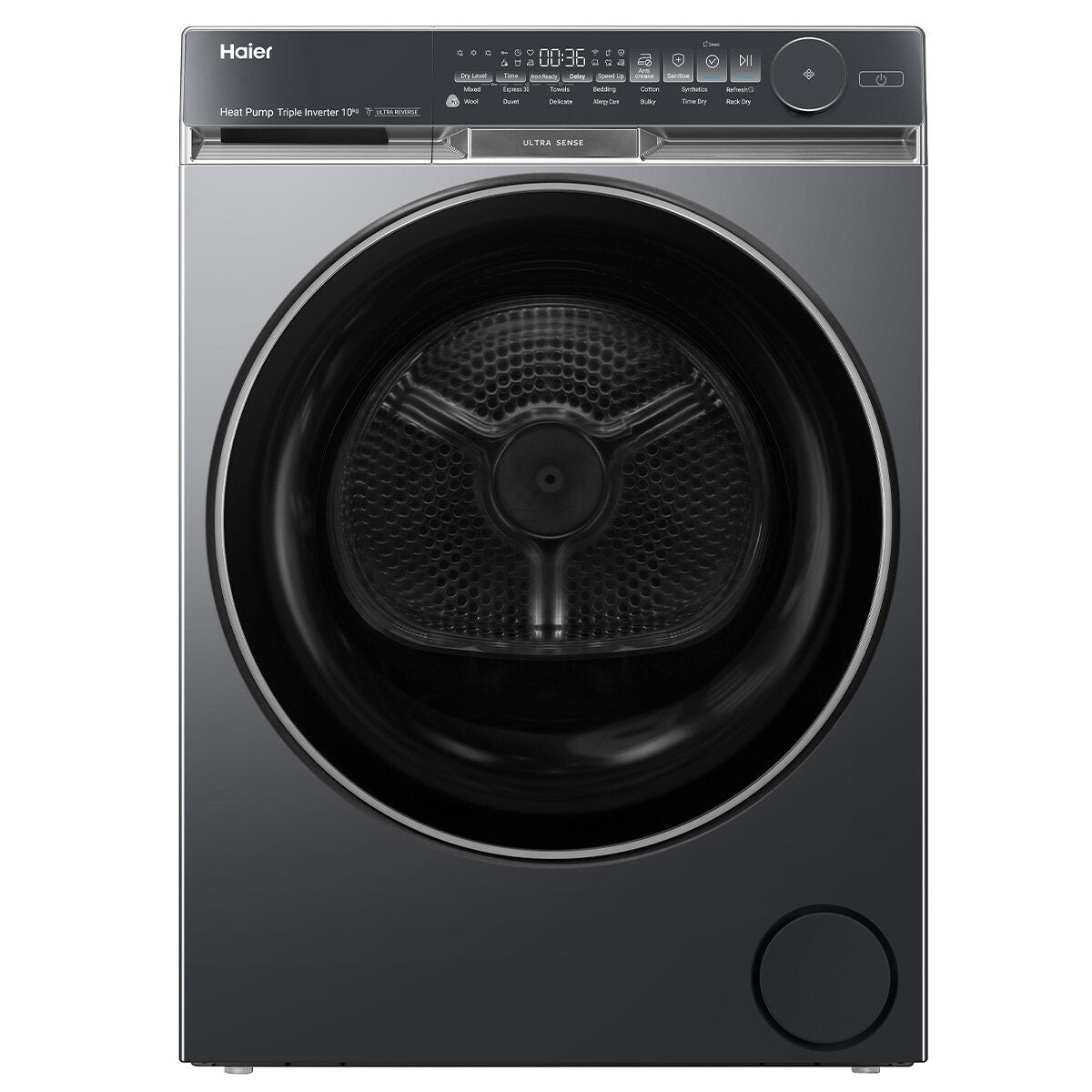 Haier 500 Series 10kg Heat Pump Dryer - Black, 10 Star Energy Rating, Wi-Fi Control - HDHP10DB1
