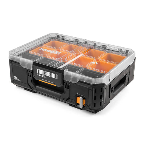 ToughBuilt StackTech Organiser - Low-Profile Stackable Bin Organiser