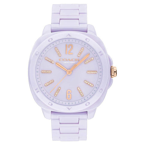 Coach Kitt Lavendar Ceramic Women's Watch 14504481