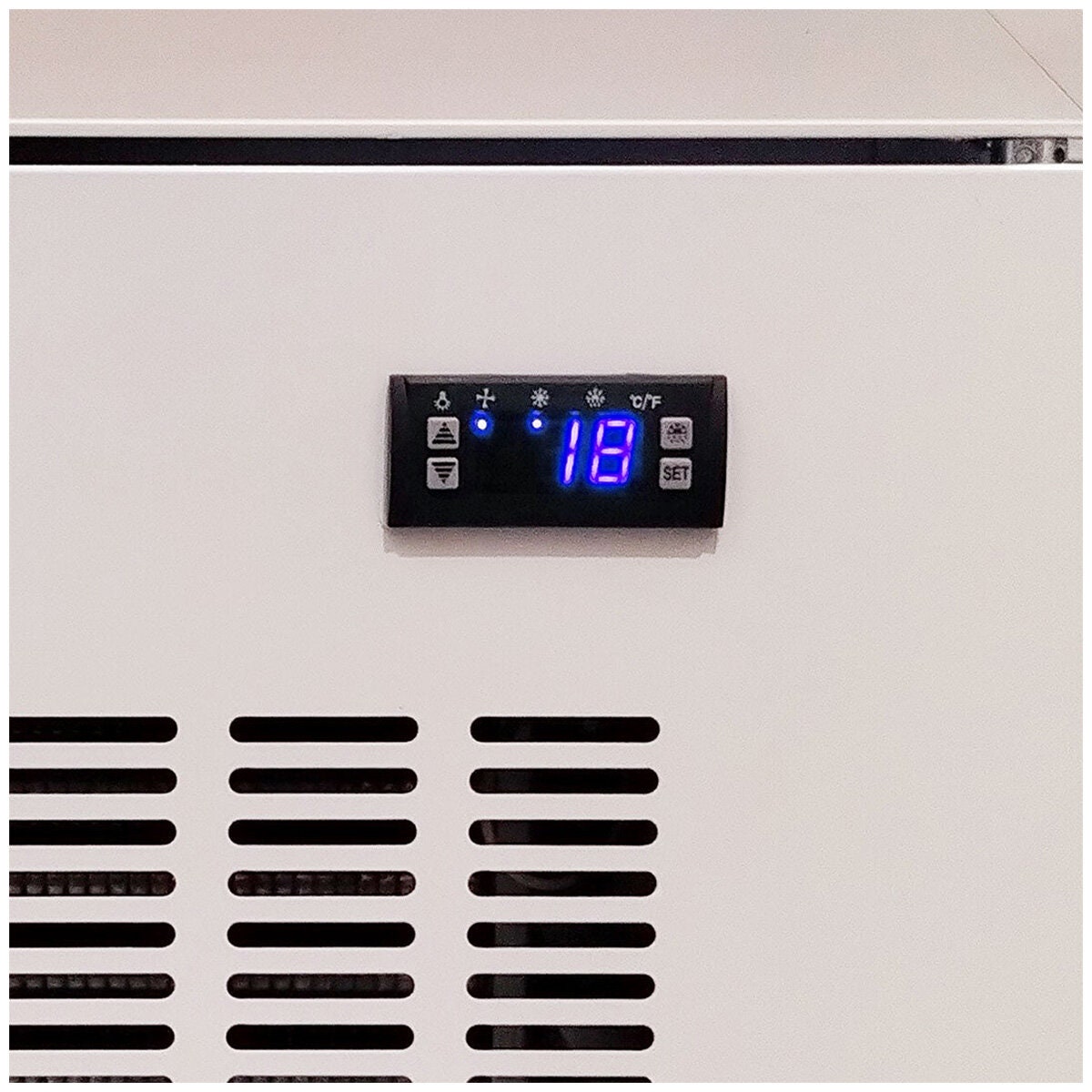 Schmick 380L upright glass door freezer - white finish, 2 star energy rating - HUS-F5