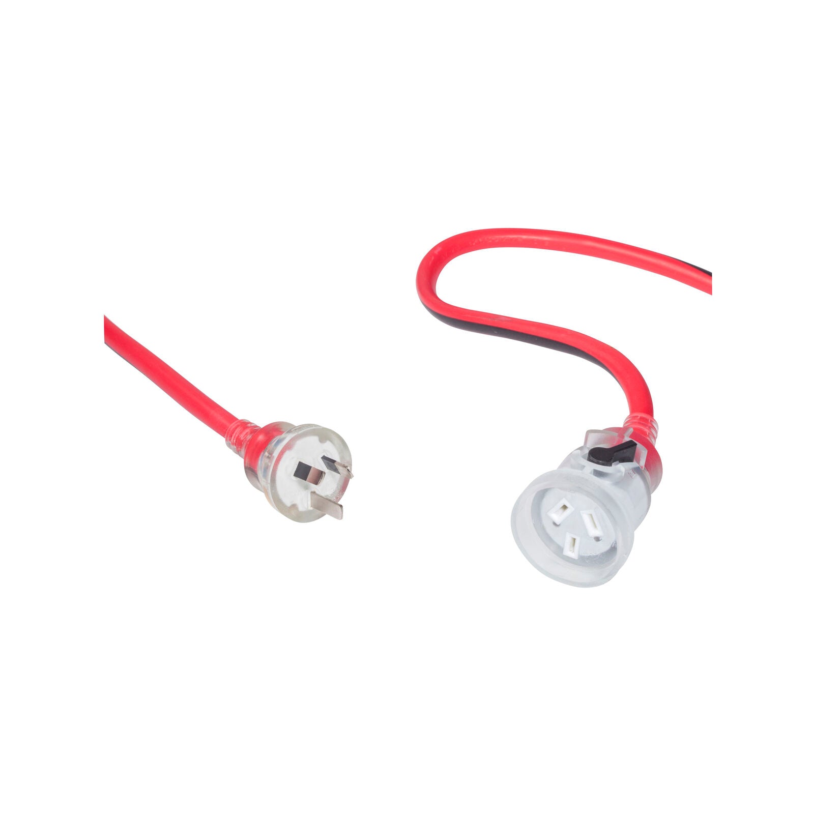 HPM 30m Extra Heavy Duty Extension Lead, 10A 2400W, 1.5mm 3-Core, Locking Plug, Red