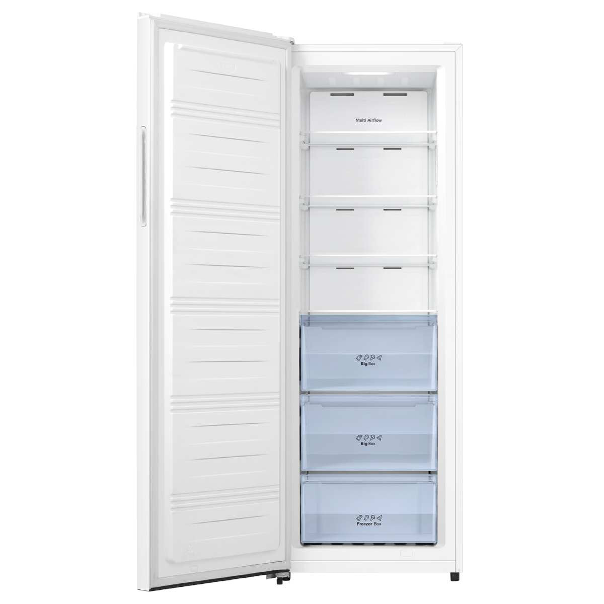 Hisense 240L Upright Hybrid Fridge Freezer - White - Total No Frost, Super Freeze and Super Cool - HRVF240