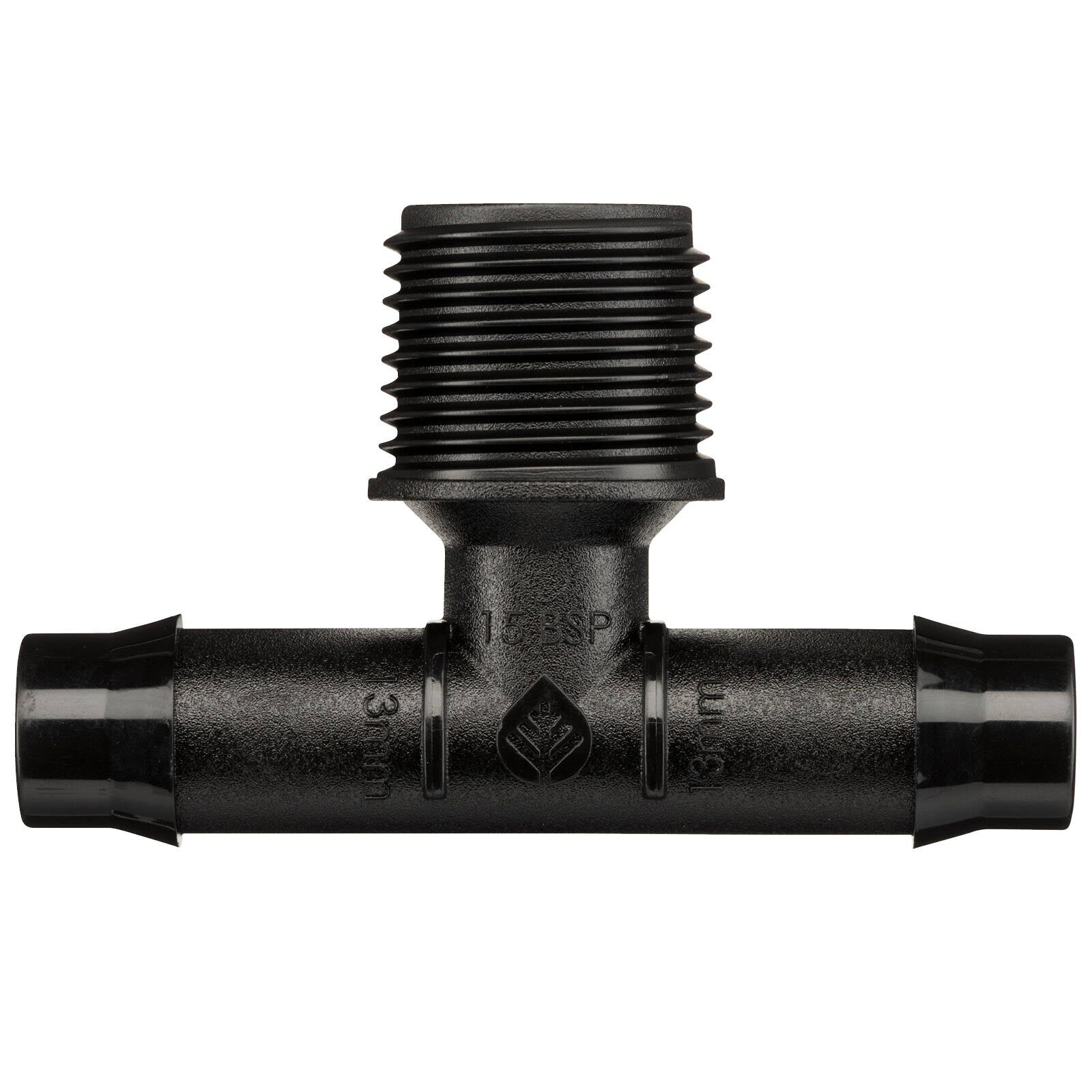 Pope 13 x 15mm Barbed Male Threaded Tee, Polypropylene, Micro Irrigation
