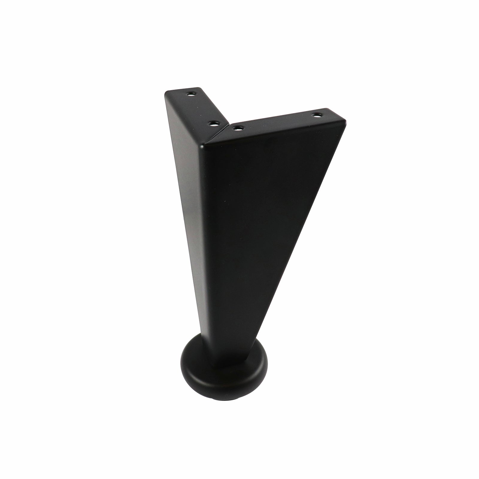 Adoored 150mm Black Steel Angled Corner Furniture Leg