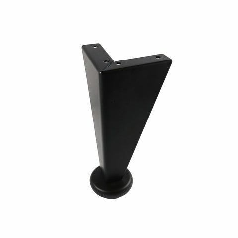 Adoored 150mm Black Steel Angled Corner Furniture Leg