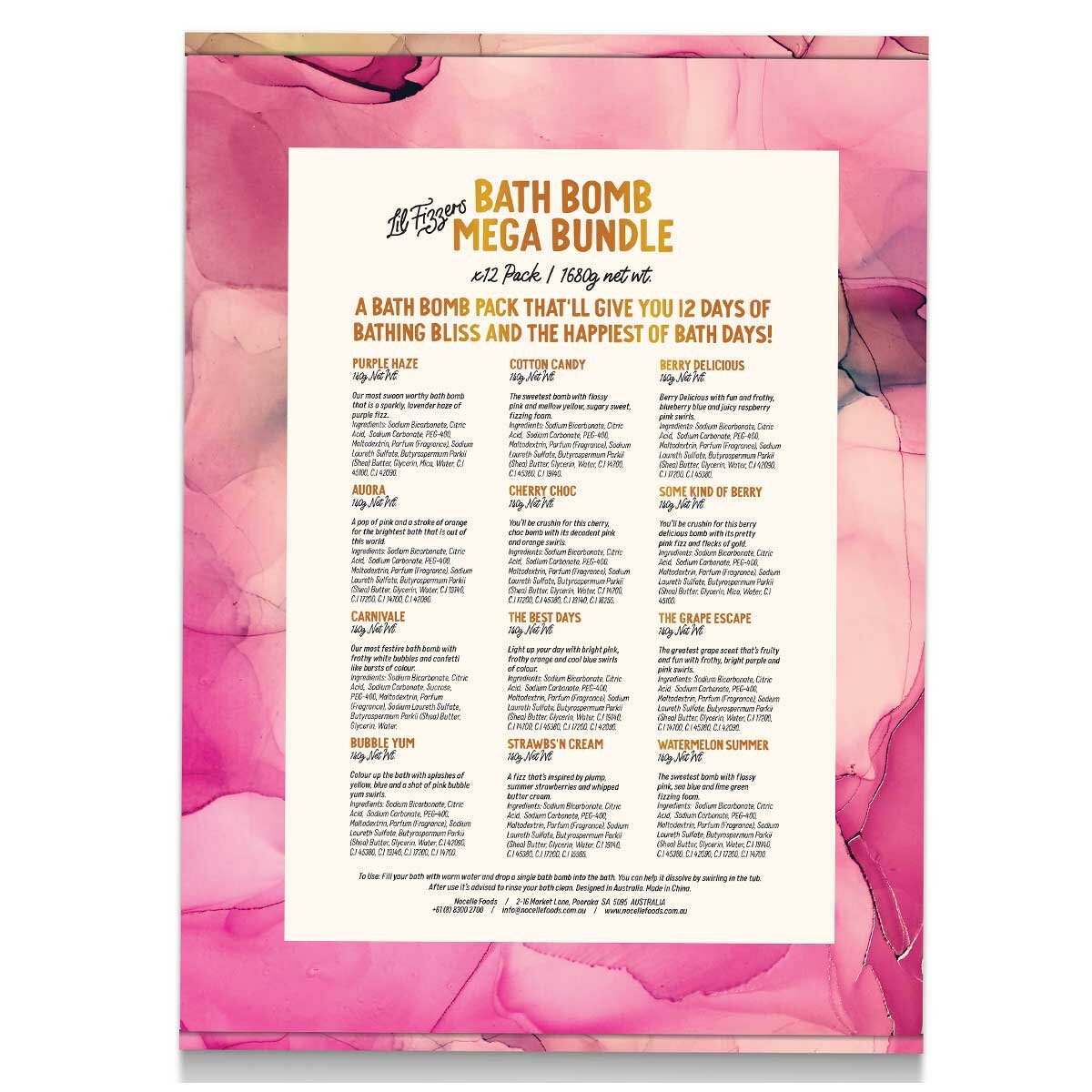 Lil Fizzers Bath Bombs 12 Pack