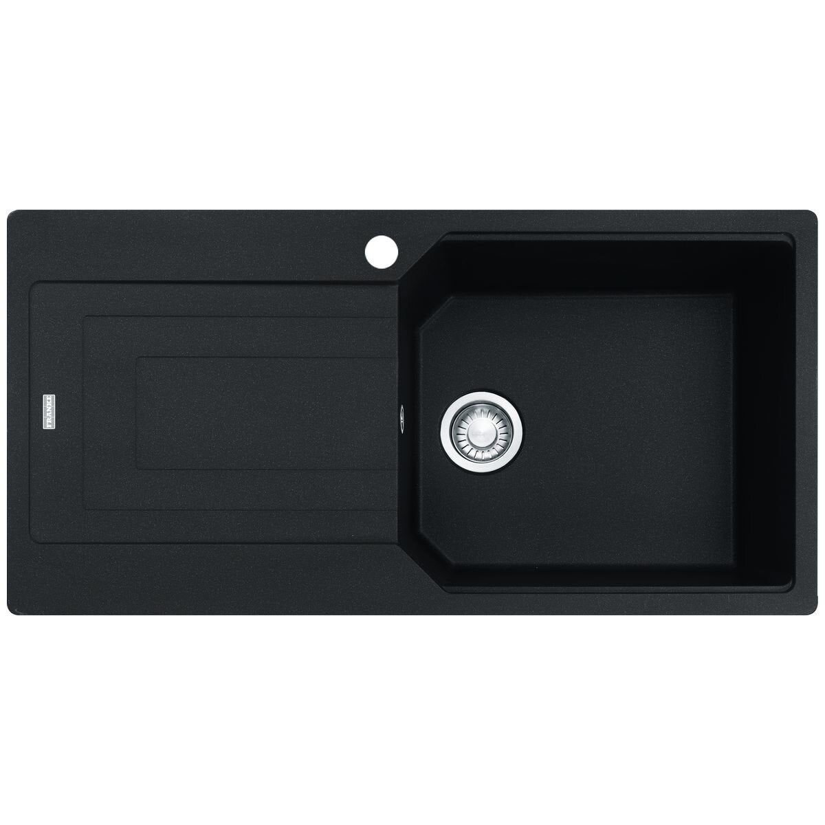 Franke Urban 1000mm topmount sink with left hand drainer - Onyx Fragranite, 43L bowl - UBG611-100ONLHD