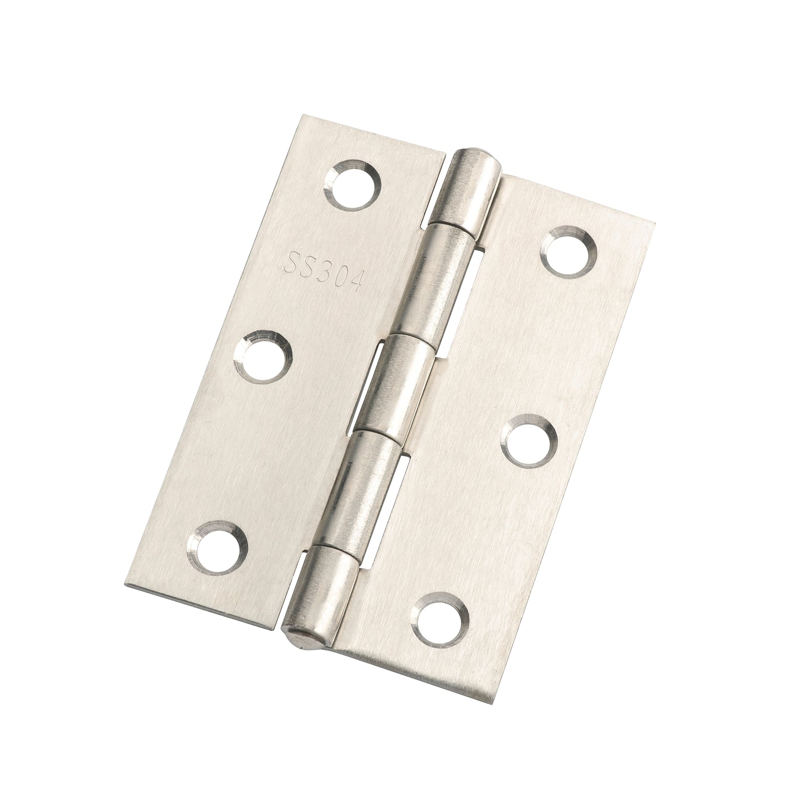 Lane 85mm Satin Stainless Steel Fixed Pin Butt Hinge - 20 Pack, Indoor