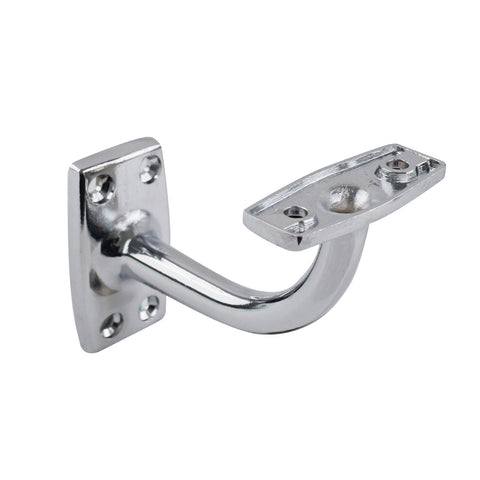 Carinya 46 x 55mm Chrome Plated Steel Flat Top Curved Handrail Bracket