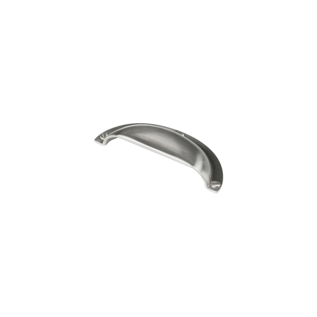 Kaboodle 64mm Cup Handle Brushed Nickel Finish Zinc Kitchen Cabinet Pull
