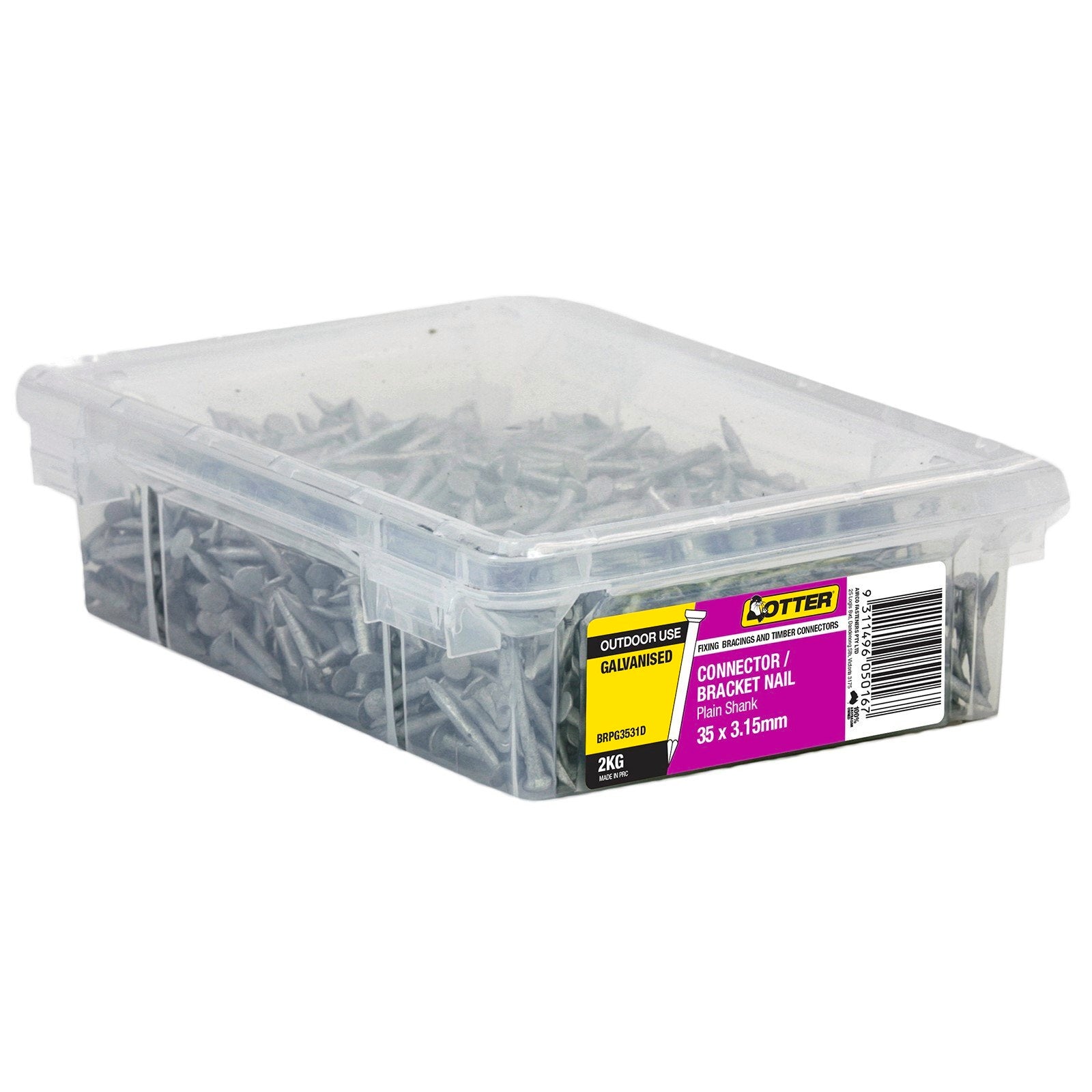 Otter 2kg 35 x 3.15mm Galvanised Connector Bracket Nails