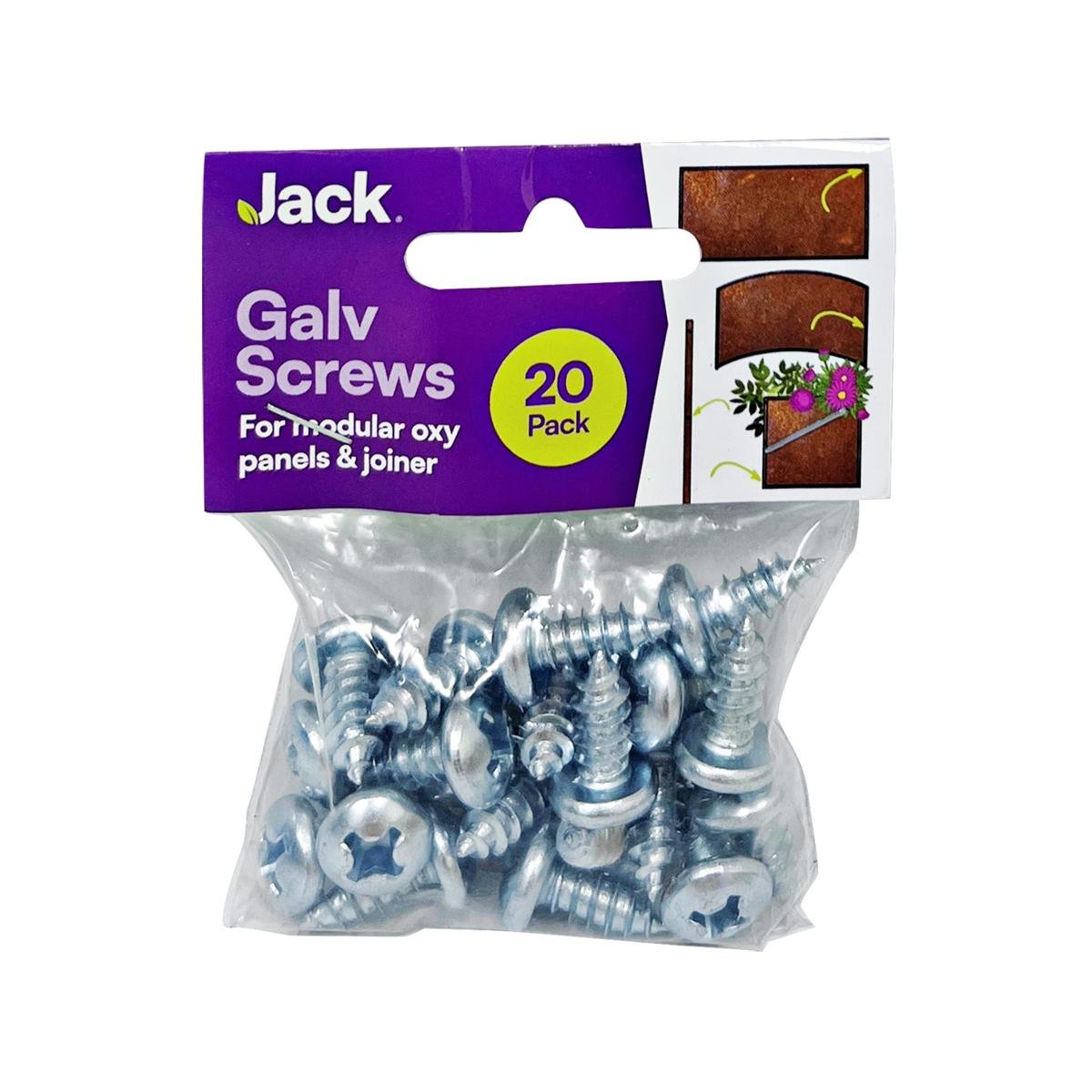 Jack M5 x 10mm Galv Screw 20 Pack - Connects Oxy-Shield Panels - Garden Use - SuperSaverAU - view 1