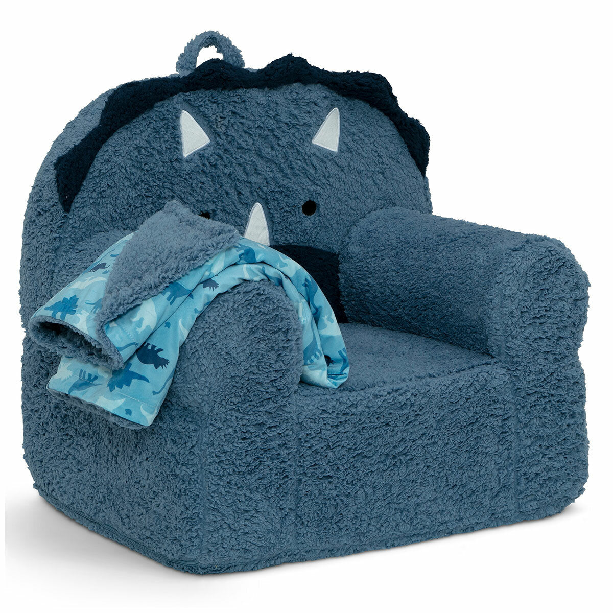 Delta Children Cozee Kids' Animal Chair With Plush Blanket Dinosaur