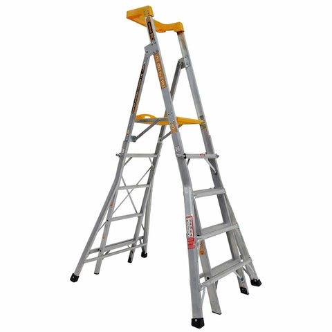 Gorilla compact height adjustable platform ladder - 1.45-2.35m platform height, 150kg load - RPL0508-I