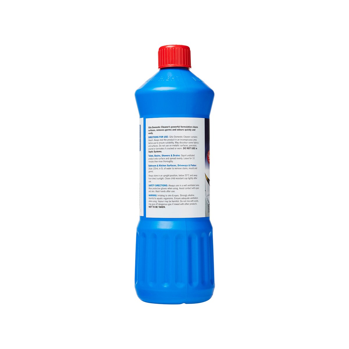 Glitz 1.25L Domestic Cleaner, Anti-Bacterial, Thick Formula, Phosphate Free