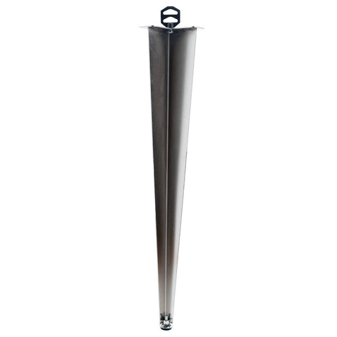 Taskmaster Corner Furniture Leg - 710mm - Satin Chrome - Durable & Adjustable - SuperSaverAU - view 1