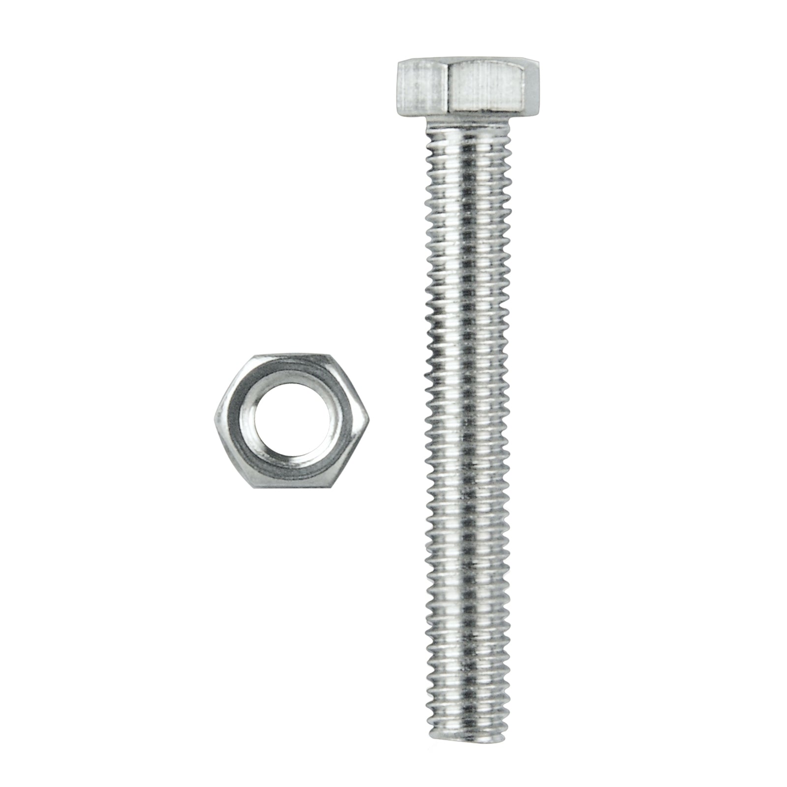 Pinnacle M10 x 100mm Stainless Steel Hex Bolt and Nut 2 Pack