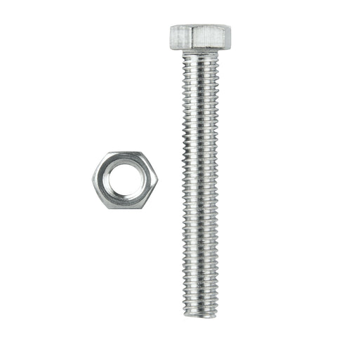 Pinnacle M10 x 100mm Stainless Steel Hex Bolt and Nut 2 Pack