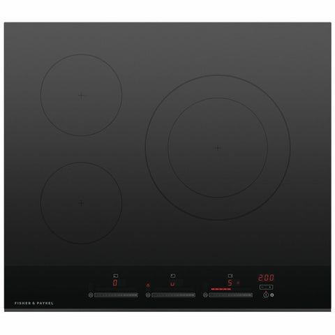 Fisher & Paykel Series 7 60cm 3 zone induction cooktop - Touch and Slide, PowerBoost - CI603DTB4