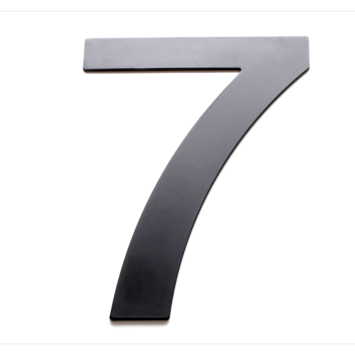 Sandleford 200mm Black Lorenzo House Number 7 - Powder Coated Steel, Weather Resistant