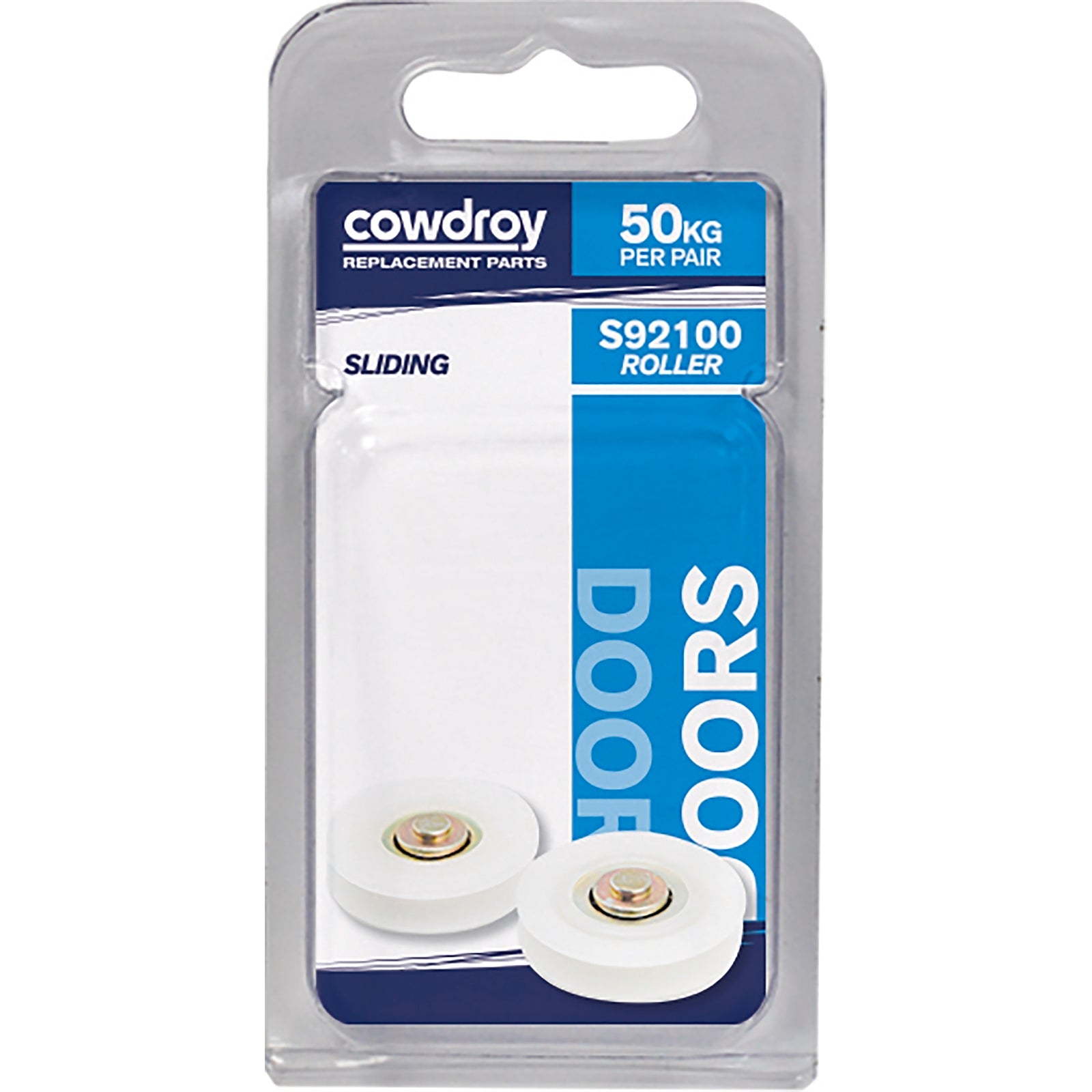 Cowdroy 36mm Delrin Sliding Track Door Wheel - 25kg Steel Bearing Roller