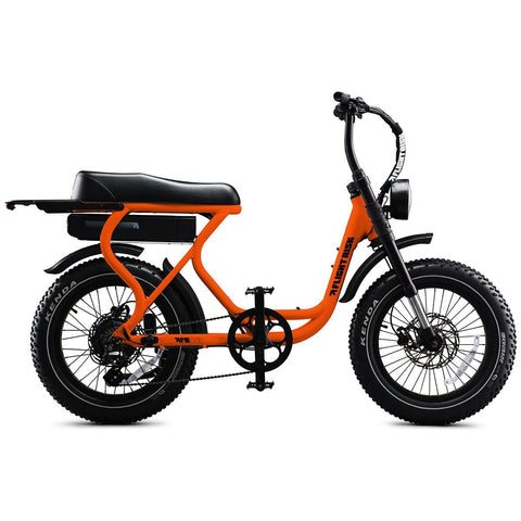 Flight Risk FR303 pass-through frame e-bike - 500W motor, up to 80km range - Orange - FR-303ORANGE