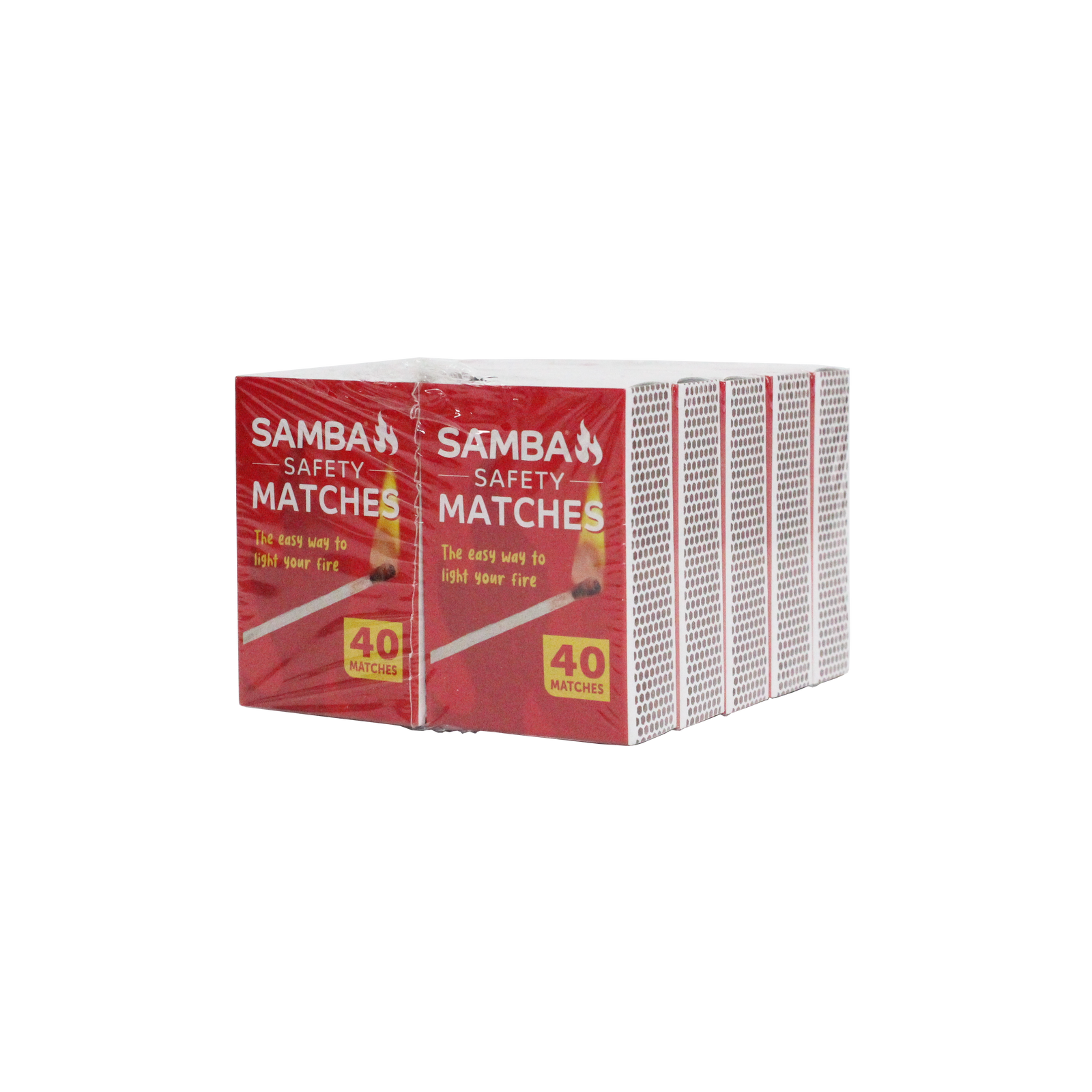 Samba Safety Matches - 10 Pack, Red-Tipped Timber Matches