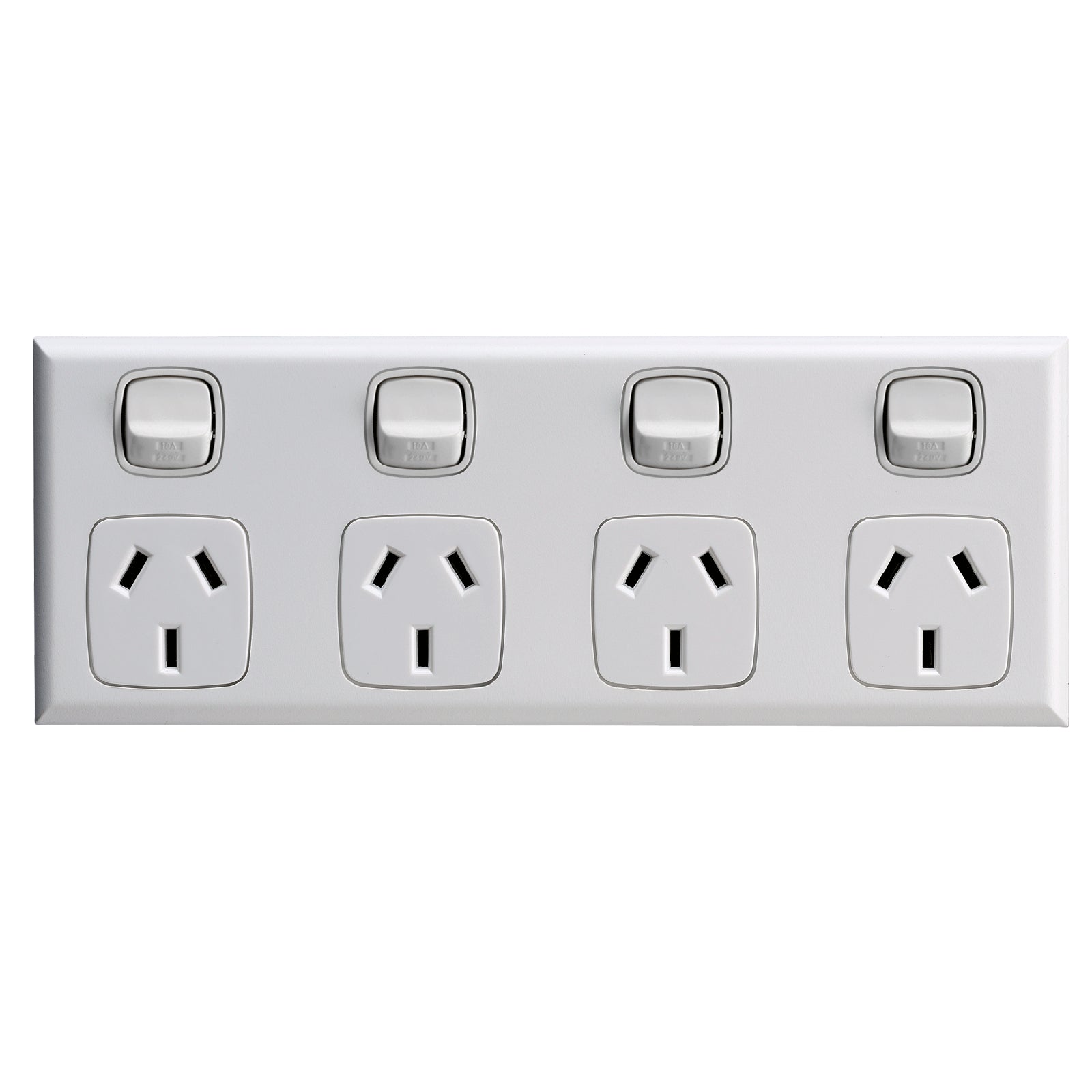 HPM EXCEL 4 Outlet Powerpoint - White 10A ABS Surface Mount CDXL7774WEWE