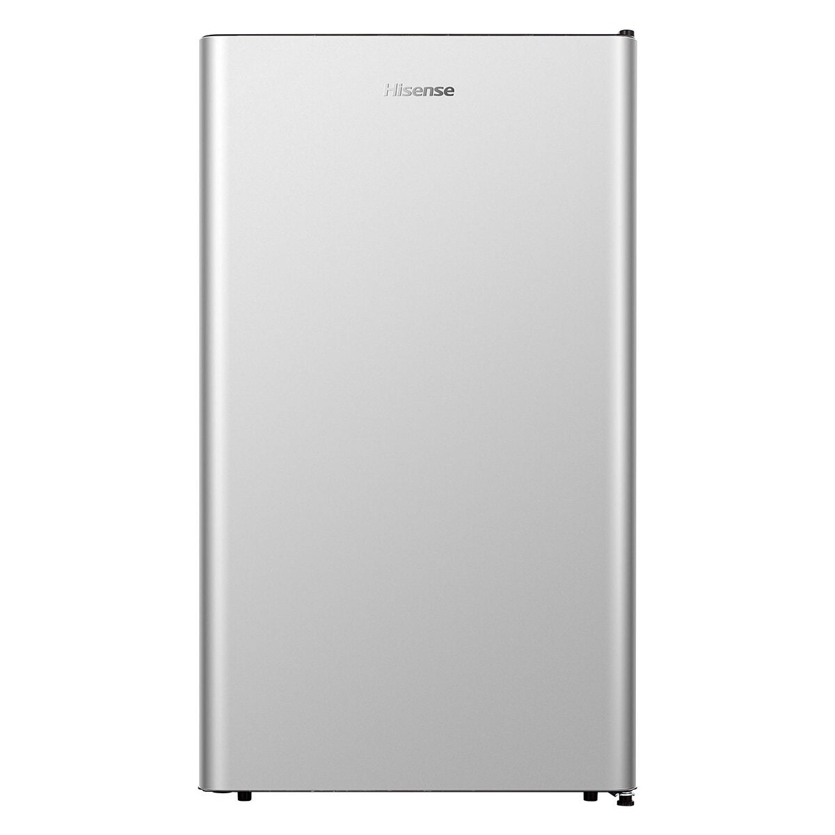 Hisense 124L bar fridge - silver door with black cabinet, Fresh Zone, large crisper, LED light - HRBF126S