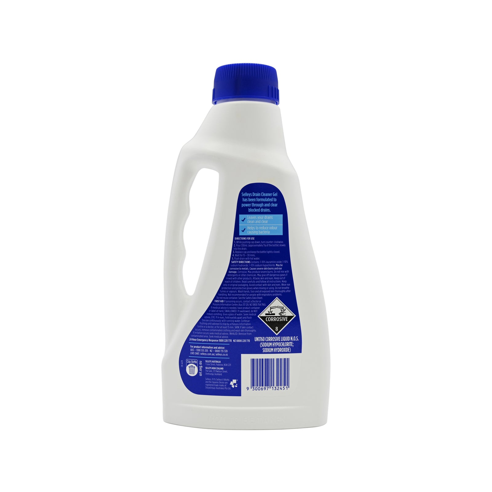 Selleys Complete Clean Power Gel Drain Cleaner 1L