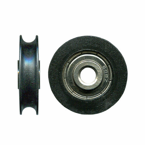 Rolltrak 32mm Black Nylon Concave Roller