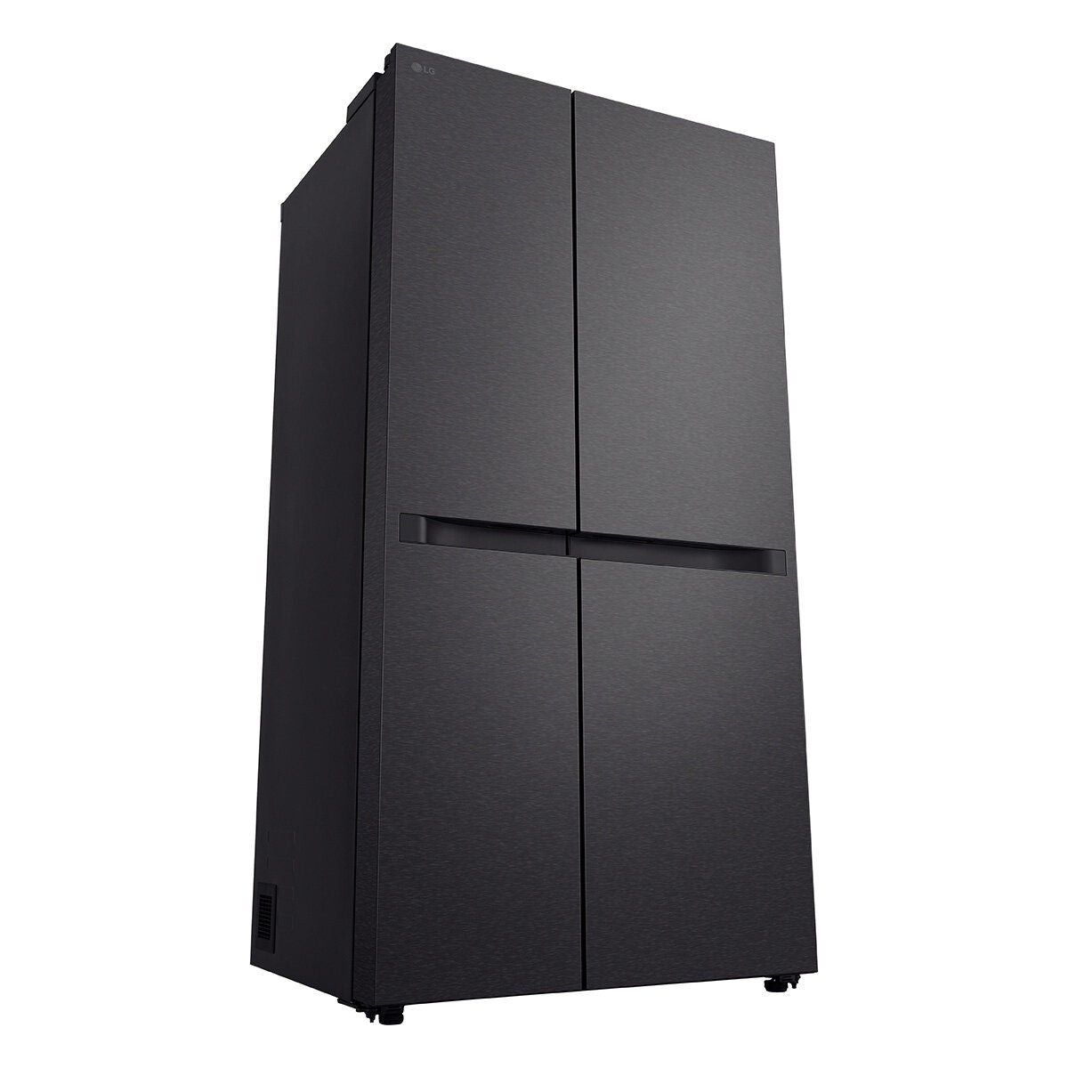 LG 664L Side by Side Fridge - Matte Black, Flat Door Design, 5 Star Energy, Smart Inverter - GS-B599MBL