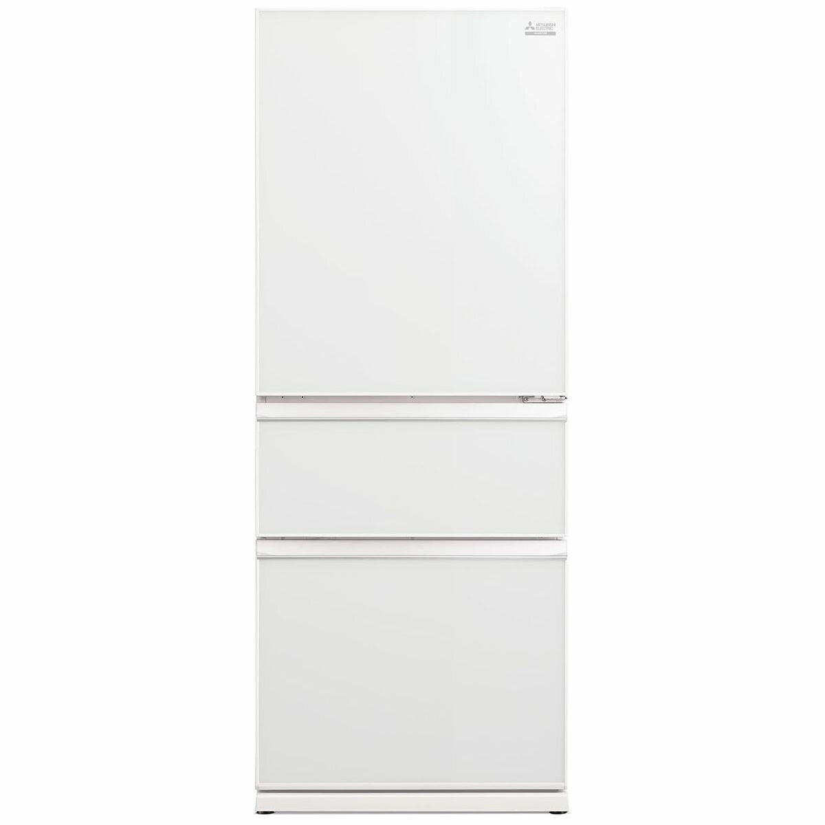Mitsubishi Electric 450L Bottom Mount Fridge - Glacier White Glass, Automatic Ice Maker - MR-CGX450ER-GWH-A