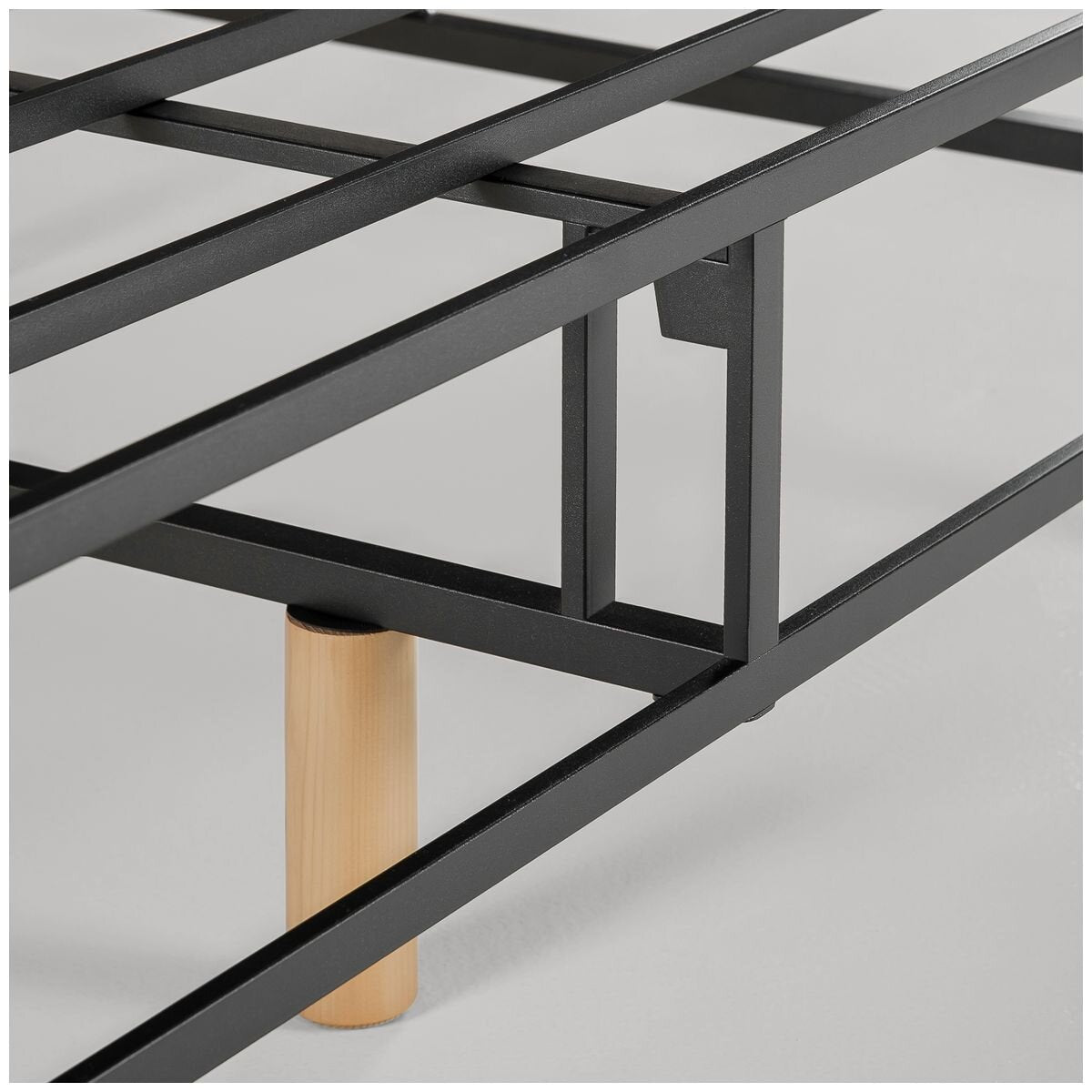 Zinus Quick Snap King Ensemble Bed Base - Steel Frame, Bolt-Free Snap Assembly - AU-FRBX-9GR-K