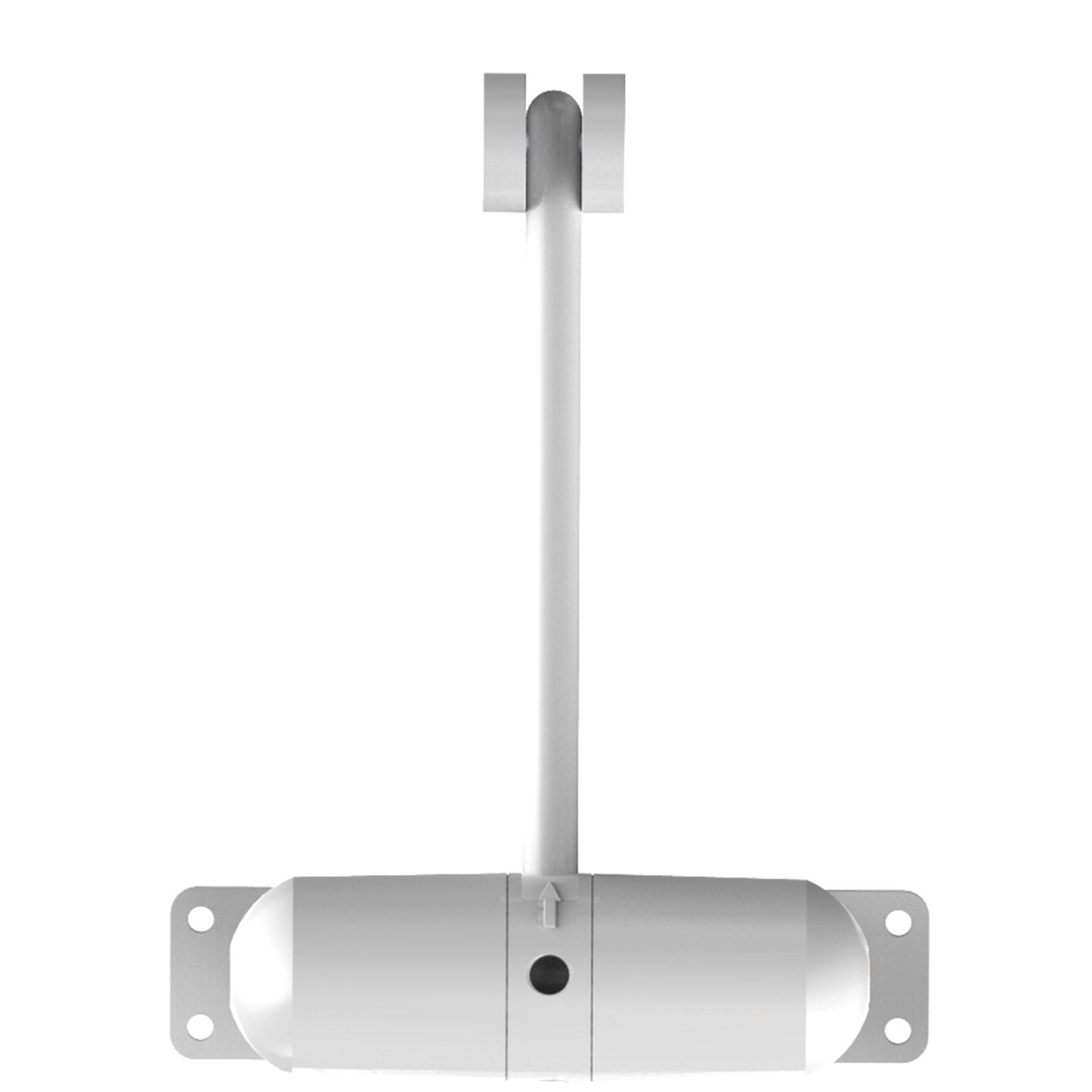 Rolltrak Automatic Door Closer White Engineered Plastic Adjustable 68kg
