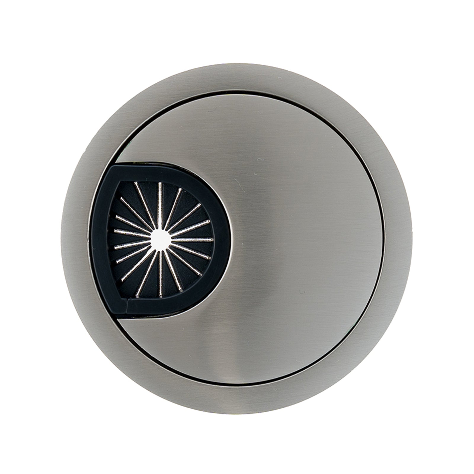 Taskmaster 60mm Satin Zinc Cable Duct Desk Grommet Cord Tidy