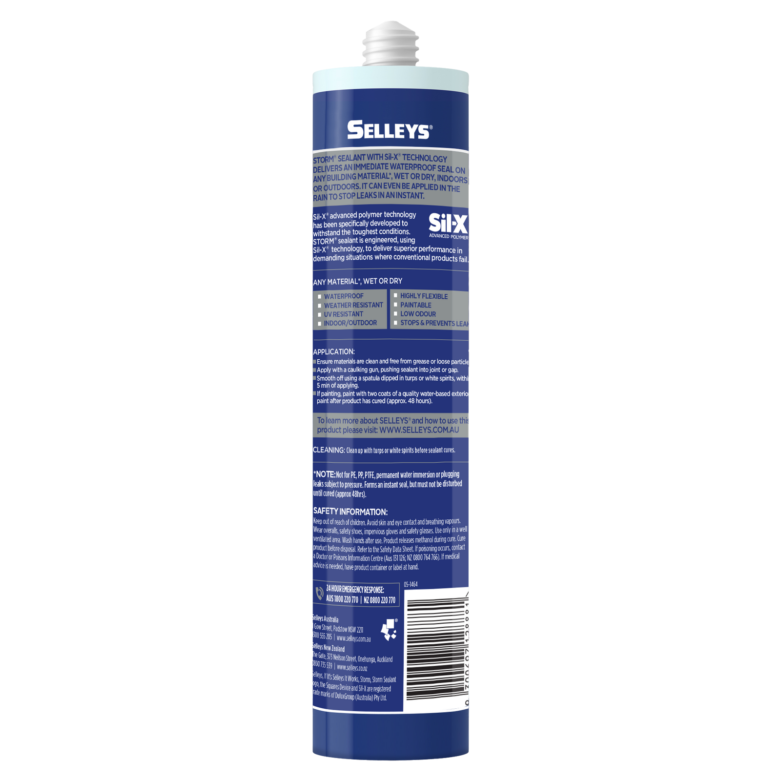Selleys Storm Sealant Clear 290mL - Paintable, UV Resistant Advanced Polymer Waterproof Seal
