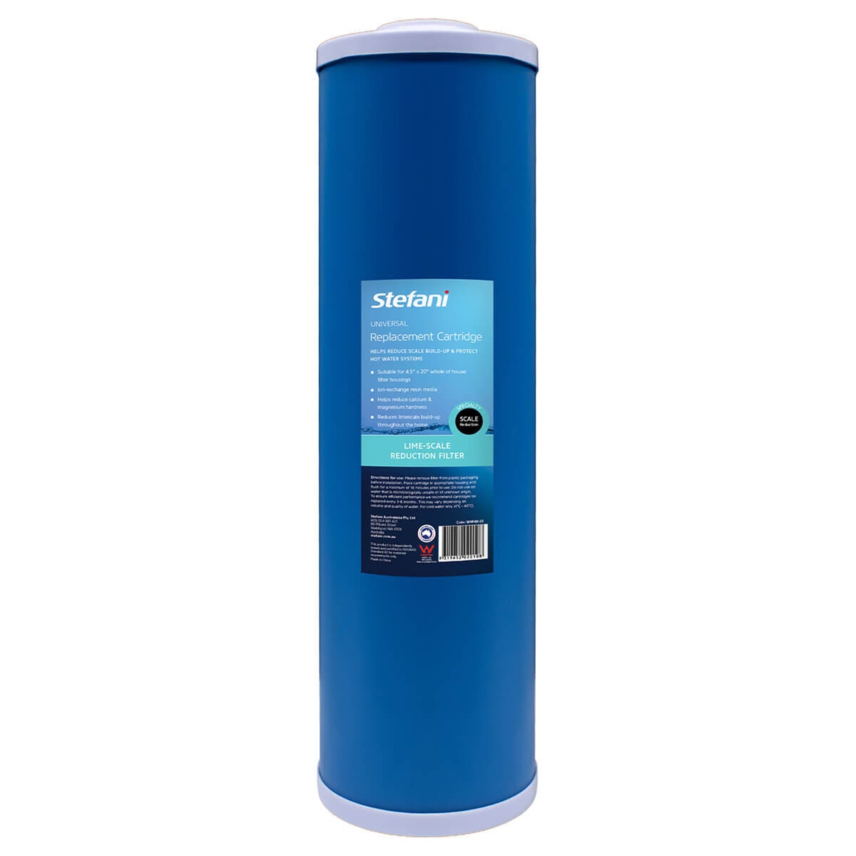Stefani Whole of House Anti-Scale Water Softening Resin Replacement Cartridge - 4.5 x 20 Inch - WHF4R-20